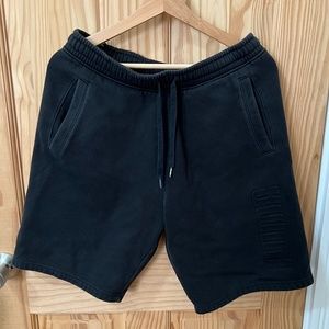 Puma Men's Fleece Black Shorts